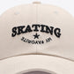SKATING Letter Embroidery Baseball Cap