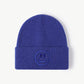 Smiley Face Rib-Knit Beanie