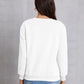 CAFE Round Neck Dropped Shoulder Sweatshirt