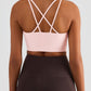 Chic Start Crisscross Back Sports Bra
