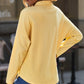 Waffle Knit Button Front Shirt with Breast Pockets