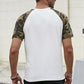 Camouflage Raglan Print Tee