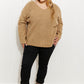 CY Fashion Just a Little Twist Full Size Open Back Sweater