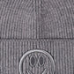 Smiley Face Rib-Knit Beanie