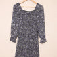 Ditsy Floral Smocked Sweetheart Neck Mini Dress