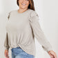 CY Fashion Addicted to You Ruffle Shoulder Top