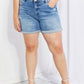 Vervet by Flying Monkey Full Size High-Waist Cuffed Denim Shorts