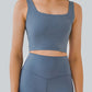 Cropped Square Neck Yoga Tank