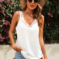 Spliced Lace Plunge Tank