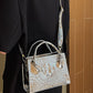 Textured PU Leather Crossbody Bag