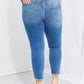 Vervet by Flying Monkey Never Too Late Full Size Raw Hem Cropped Jeans
