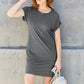 Basic Bae Full Size Round Neck Short Sleeve Dress with Pockets