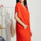 Cotton Bleu Hidden Cove Full Size Airflow Pleated Detail Dress