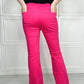 Zenana Clementine Full Size High-Rise Bootcut Jeans in Fuchsia