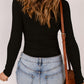 Strappy Neck Cutout Top