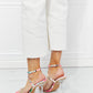 Cape Robbin Rhinestone Strap Open-Toe Heels in Multi