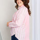 Davi & Dani Full Size Striped Color Block Curved Hem Shirt