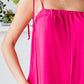 Veveret Pocketed Spaghetti Strap Wide Leg Jumpsuit