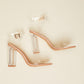 Cape Robbin Living Large Clear Block Heels