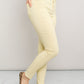 YMI Jeanswear Kate Hyper-Stretch Full Size Mid-Rise Skinny Jeans in Banana Cream