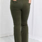 Zenana Clementine Full Size High-Rise Bootcut Jeans in Dark Olive
