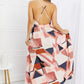 Sweet Generis Piecing It Together Full Size Printed Sleeveless Dress