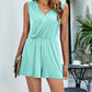 Surplice Sleeveless Romper