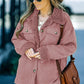 Corduroy Ribbed Fleece Lined Jacket