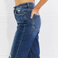 Vervet by Flying Monkey Full Size Distressed Cropped Jeans with Pockets