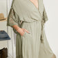 Sweet Lovely by Jen Isn't She Lovely Full Size Lace Detail Jumpsuit in Cactus