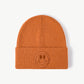 Smiley Face Rib-Knit Beanie