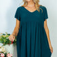 White Birch Full Size Sweetest Look Empire Waist Knit Dress