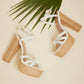 DDK From the Top Braided Platform Heels