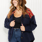 Davi & Dani Wintry Day Full Size Contrast Jacket