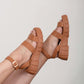 WeeBoo Best Foot Forward Platform Sandals in Brown