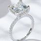 5.52 Carat Moissanite Side Stone Ring