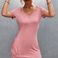 Twisted Scoop Neck Cutout Mini Dress