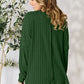 Basic Bae Full Size Ribbed Round Neck Slit Knit Top