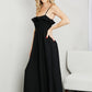 White Birch Full Size Spaghetti Strap Ruffled Maxi Dress