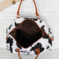 Animal Print Plush Weekender Bag
