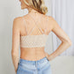 Zenana Forever Flirty Full Size Lace Bralette in Beige