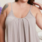 Zenana Picturesque Full Size Pleated Cami