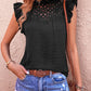Swiss Dot Butterfly Sleeve Top