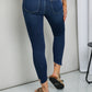 Cello High Waist Cuff Detail Jeans with Pockets