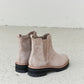 Weeboo Elastic Panel Faux Leather Booties