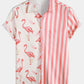 Striped Animal Short Sleeve Shirt