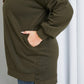 Zenana Full Size High-Low Drop Shoulder Sweatshirt