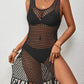 Cutout Wide Strap Cover Up with Tassel