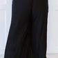Zenana Pleats for Days Full Size Run Palazzo Pants