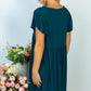 White Birch Full Size Sweetest Look Empire Waist Knit Dress